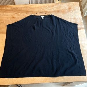 Nordstrom wool cashmere poncho sweater os